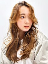 ラフィス ヘアー ハーバー 横浜店(La fith hair Harbor)&nbsp;【La fith】キャラメルベージュ×ゆるふわロング