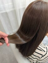 ランプシー 鹿児島中央(Lampsi)&nbsp;ハッシュカットグレージュデザインカラー鹿児島中央