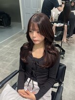 ジーニー 千葉(GENiE)&nbsp;韓国レイヤーカット/顔周り/チョコブラウン/山本うらら