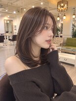 ラファンジュ ヘアー(Rohange hair)&nbsp;ミントグレージュ/流しバング/シアーバング