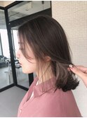 オリーブベージュ×インナーグレージュ