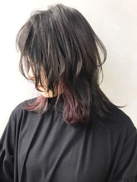 アルバム 新宿(ALBUM SHINJUKU) インナーパープルグレイ_セミウェットウェーブ_ba255762