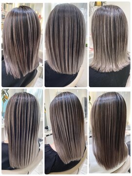 アッシュ 大宮店(Ash) 髪質改善バレイヤージュ セミロングver