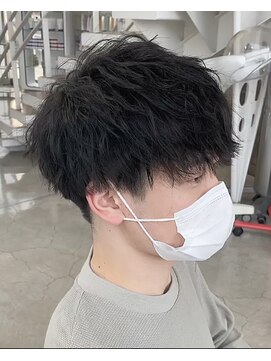 ブランコジーサウス(BLANCO G South) 【BLANCO】刈り上げマッシュ×ツイストパーマ