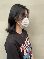 ヘアー アイス ルーチェ(HAIR ICI LUCE)&nbsp;グレージュカラー　ブルーブラック　　担当中西