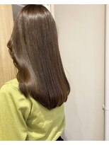 ローレンジウ(LOREN JU)&nbsp;透明感髪質改善ベージュダブルカラーミルクティーグレージュ