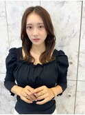 韓国風前髪×レイヤーカット【髪質改善/新宿/レイヤーカット】