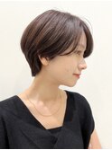 大人ショートくびれひし形丸み丸顔面長絶壁K20240211