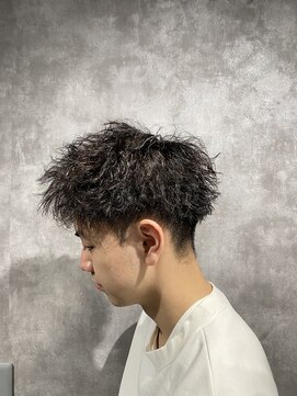 スピン 本八幡(SPIN) ベリーショート/ダークアッシュ/ニュアンスパーマ/韓国マッシュ