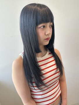 サラ ビューティー サイト 古賀店(SARA Beauty Sight) ワイドバング/髪質改善トリートメント/ブルーブラック/10代20代