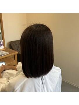 アンクル(ancre) 艶髪ストレート×ボブ×ブラウン×髪質改善【広島】【横川】