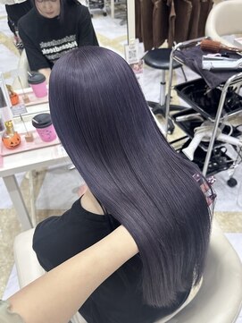 リー 梅田(Lee) ブリーチ1～2回/ケアブリーチ/ラベンダー/パープル/暗めカラー