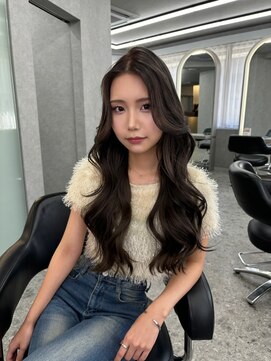 ボタン ハカタ(VOTAN hakata) 博多/韓国ヘア/センター分け/グレージュ/暗めカラー/レイヤー