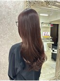 ロングレイヤーフェイスレイヤーナチュラルブラウン岡山南中央町