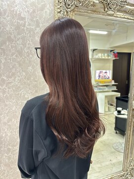 ハイバレーヘアーメゾン(HIGH VALLEY HAIRMAISON) ロングレイヤーフェイスレイヤーナチュラルブラウン岡山南中央町