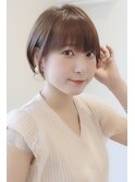 【 Ｉ. 】30代からのナチュラル前下がりショートボブ　川口