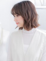 モッズヘア 越谷(mod's hair)&nbsp;韓国風イヤリングカラー外ハネくびれボブディh3越谷20代30代40代
