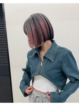 ソソ(soso) ホワイトグレージュ/デジタルパーマ/チェリーブラウン/横浜