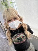 ツイン編みおろし