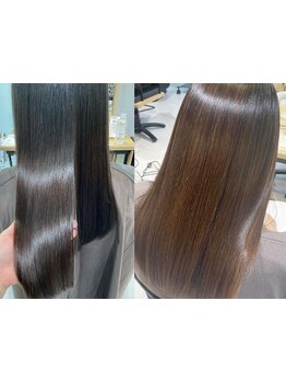 《驚くほど柔らかく、しっかり伸びる！》クオライン使用の髪質改善ストレート♪[髪質改善/白髪ぼかし]