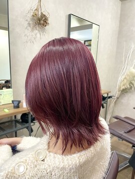 ベースヘアーデザイン(BASE HAIR DESIGN) ピンクラベンダー ケアブリーチ レディース 宇都宮