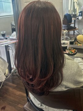 テラ(terra) ピンクブラウン × レイヤースタイル