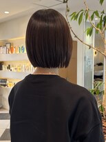 アース 小禄店(EARTH)&nbsp;ダークブラウン/切りっぱなしボブ/クールショート/イメチェン