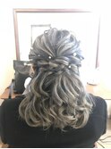 アッシュグレーハーフアレンジ【ヘアアレンジ　立川/立川南/袴】