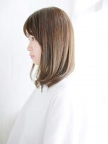 ヘアメイク ナル(hair make nalu)&nbsp;大人ツヤ色の内巻きワンカールスタイル