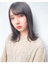 リタ(Lita)&nbsp;☆暗髪グレージュ イルミナカラー  ミディアムボブ