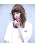 【 LOVELEY 】セミロング×アッシュベージュ