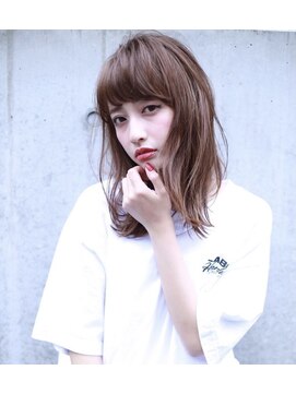 ラべリー 池袋(LOVELEY) 【 LOVELEY 】セミロング×アッシュベージュ