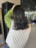 透明感アディクシーカラー+ASIAトリートメント　￥9100