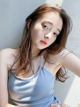 アイティーバイアルバム 下北沢店(IT by ALBUM) ナチュラルブラウン_ショコラベージュボブルフベビーバング_8663