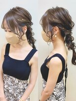 ディア(.eer) 大人パーティーヘア//ニュアンス金箔 × 編み込み × 編みおろし