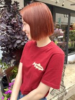 バレッタ (Barrette)&nbsp;orange brown