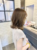 ニューモヘアー 立川(Pneumo hair) ミディアム×ベージュヘア^ ^