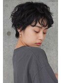 ソフトウェーブハンサムパーマショート
