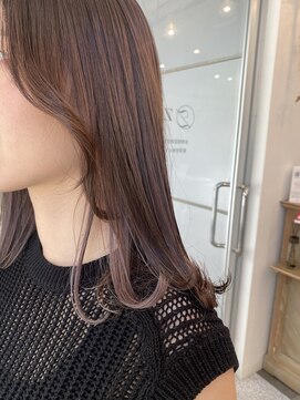 ジーナ 福岡千早(Zina) 【SAKI】インナーカラー×ラベンダーカラー