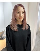 オールヘア(ALL HAIR) medium layer × pale pink.