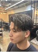 steelo ハイライトカラー×かきあげバング