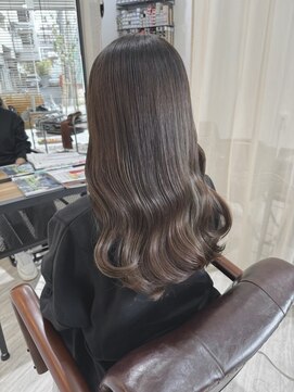 レリーアンテ 大阪梅田(Rely ante) うる艶ココアグレージュ　韓国ヘア