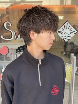 スウェル 船橋店(Swell) ウルフ/アッシュブラック/カルマパーマ/ベリーショート/船橋