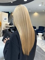 エアー 青山(AIR) ブロンドベージュミルクティーベージュロングレイヤー