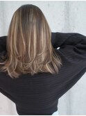 ハイライトショートヘアレイヤーカットダブルカラー