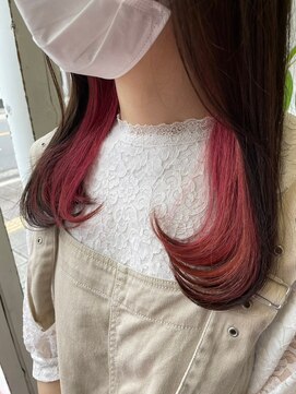 アン ブリーチ 大宮駅東口店(UN BLEACH) 【インナーカラー♪♪】ピンクベージュ♪♪