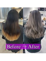 キング 枚方店(K!ng)&nbsp;【枚方、高槻、梅田】劇的Before after バレイヤージュ