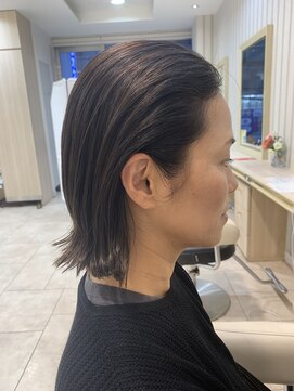 アッシュ 仙川店(Ash) メンズライク刈り上げボブ刈り上げショート耳かけ切りっぱなし