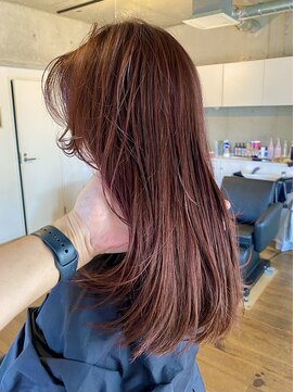 ハイジア(hygea) [hygea]ワインレッド　くびれロング　大人レイヤー[薬院/警固]