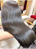 大人可愛い愛されモテヘアー抜け感オリーブグレージュうる艶髪